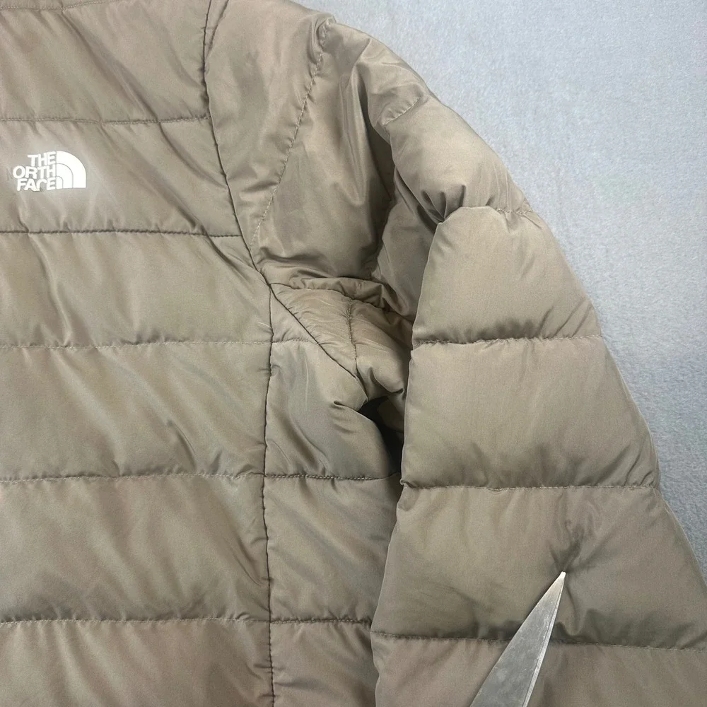 The North Face Mens Aconcagua 3 Down Puffer Jacket Taupe Green XXL NF0A84HZ